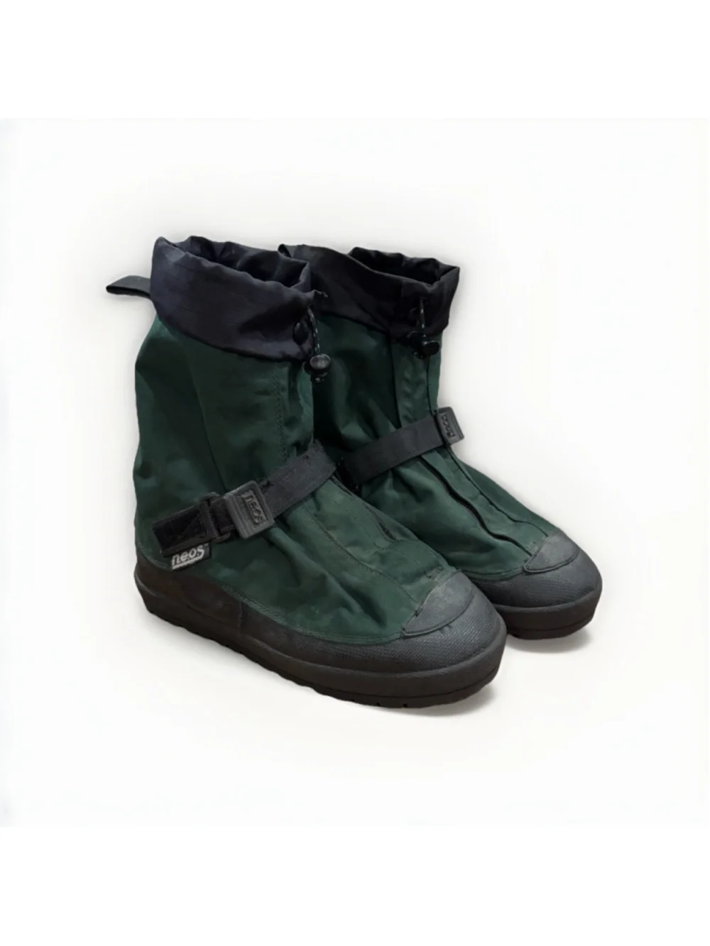 NEOS Traveller Over Shoes Men Medium Green Black Nylon Rain Snow Winter Boot EUC